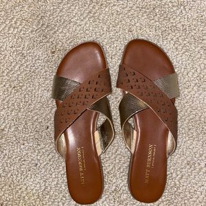 Matt Bernson Whiskey Leather Sandals